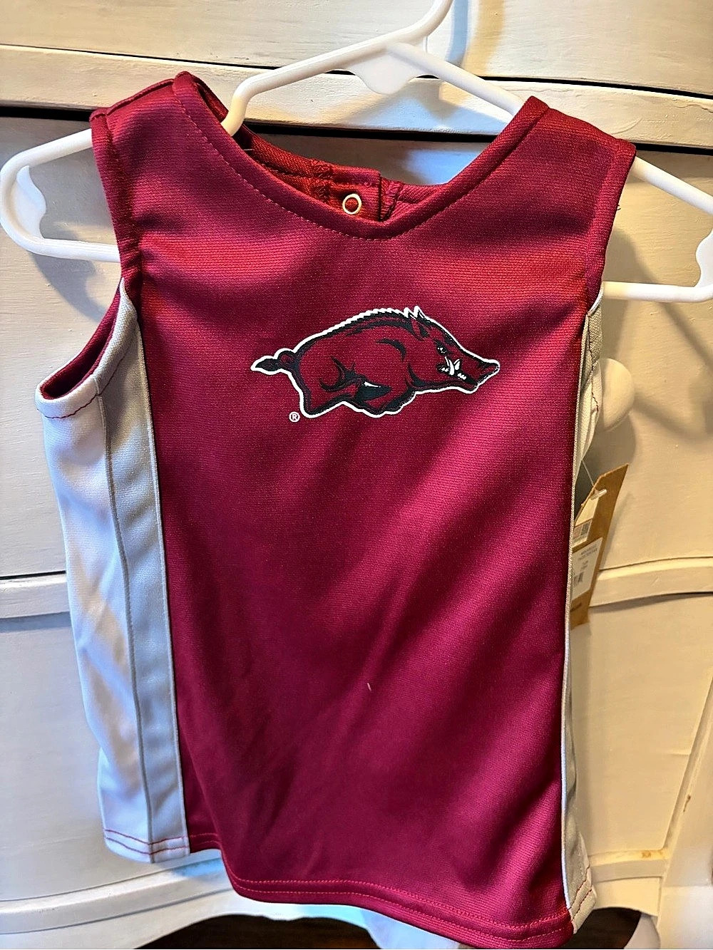 NWT Arkansas Razorbacks Infant Cheerleader Set